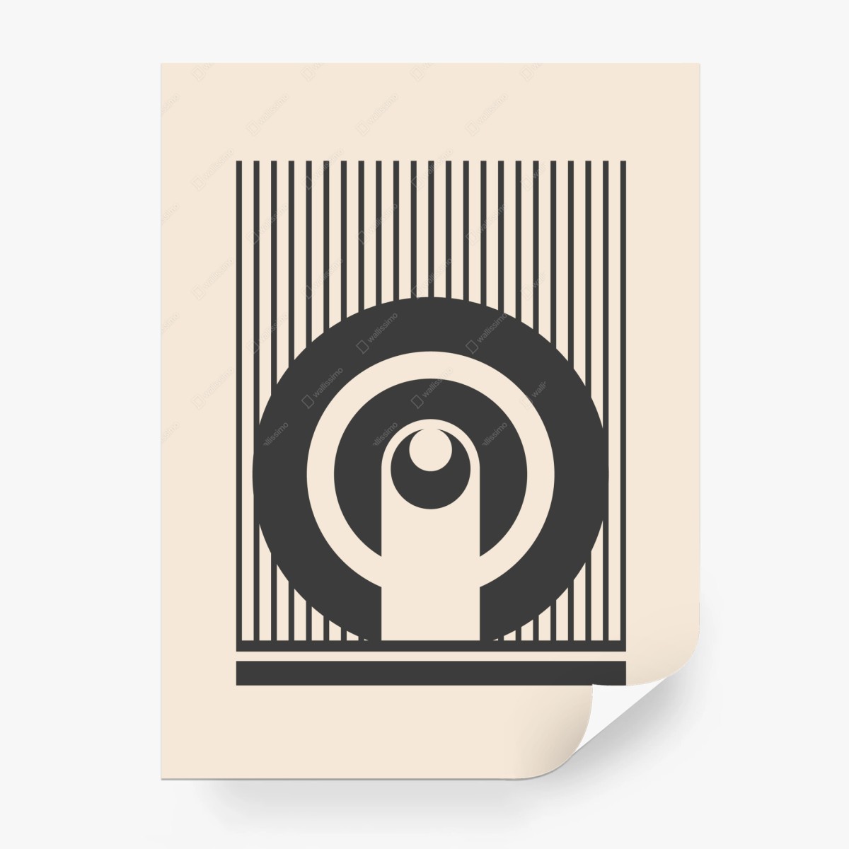 Fotomural diseño geométrico minimalista en tonos neutros – Pixers®