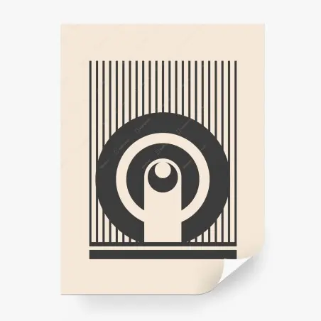 Fotomural diseño geométrico minimalista en tonos neutros – Pixers®