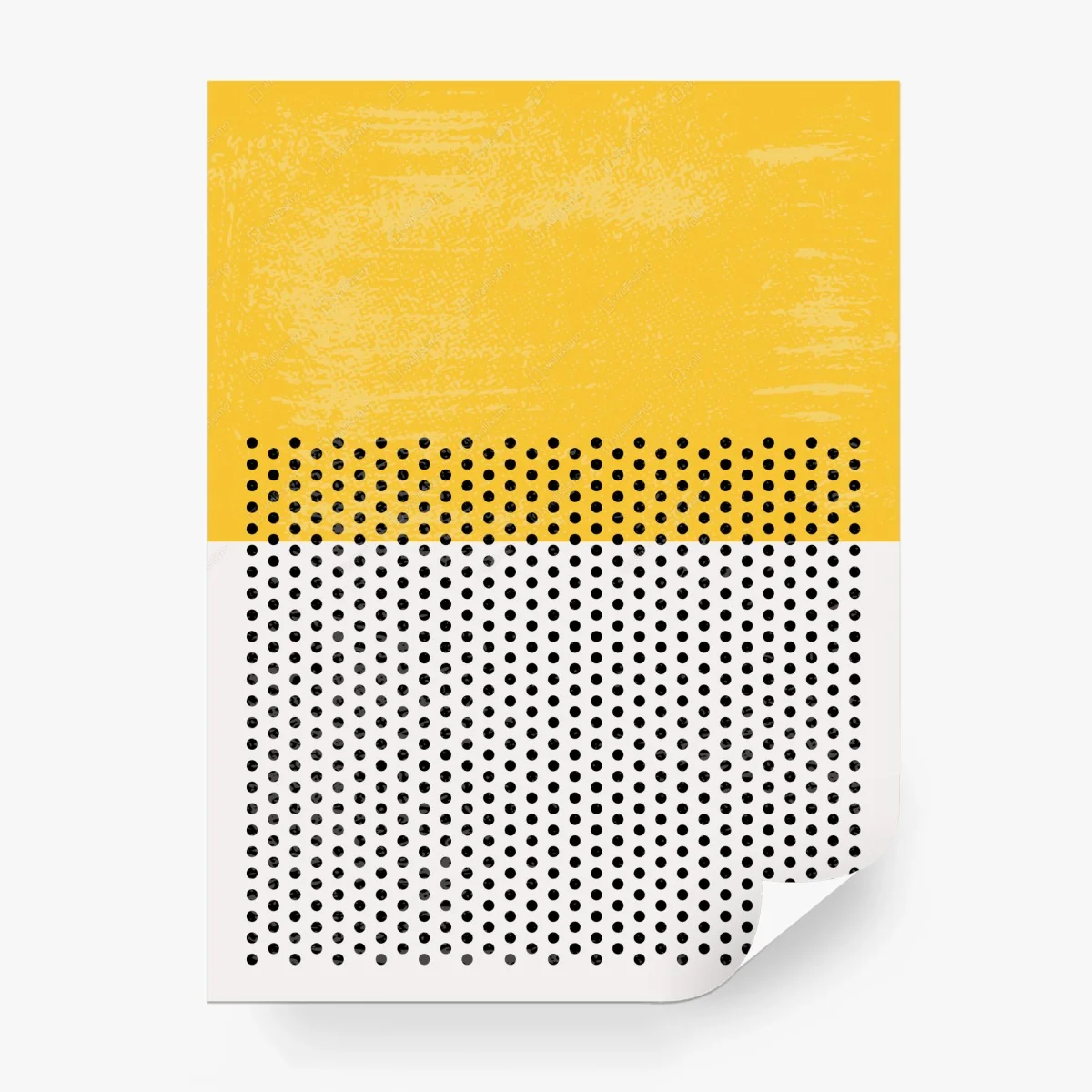 Fotomural composición minimalista en amarillo y lunares – Pixers® Fotomural composición minimalista en amarillo y lunares – Pixers®