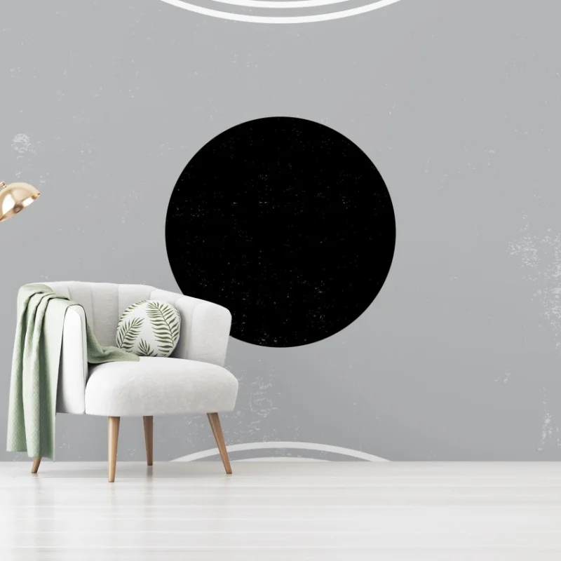 Fotomural arte geométrico minimalista en tonos grises