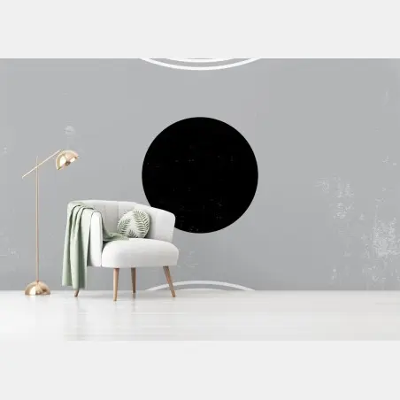 Fotomural arte geométrico minimalista en tonos grises – Pixers®