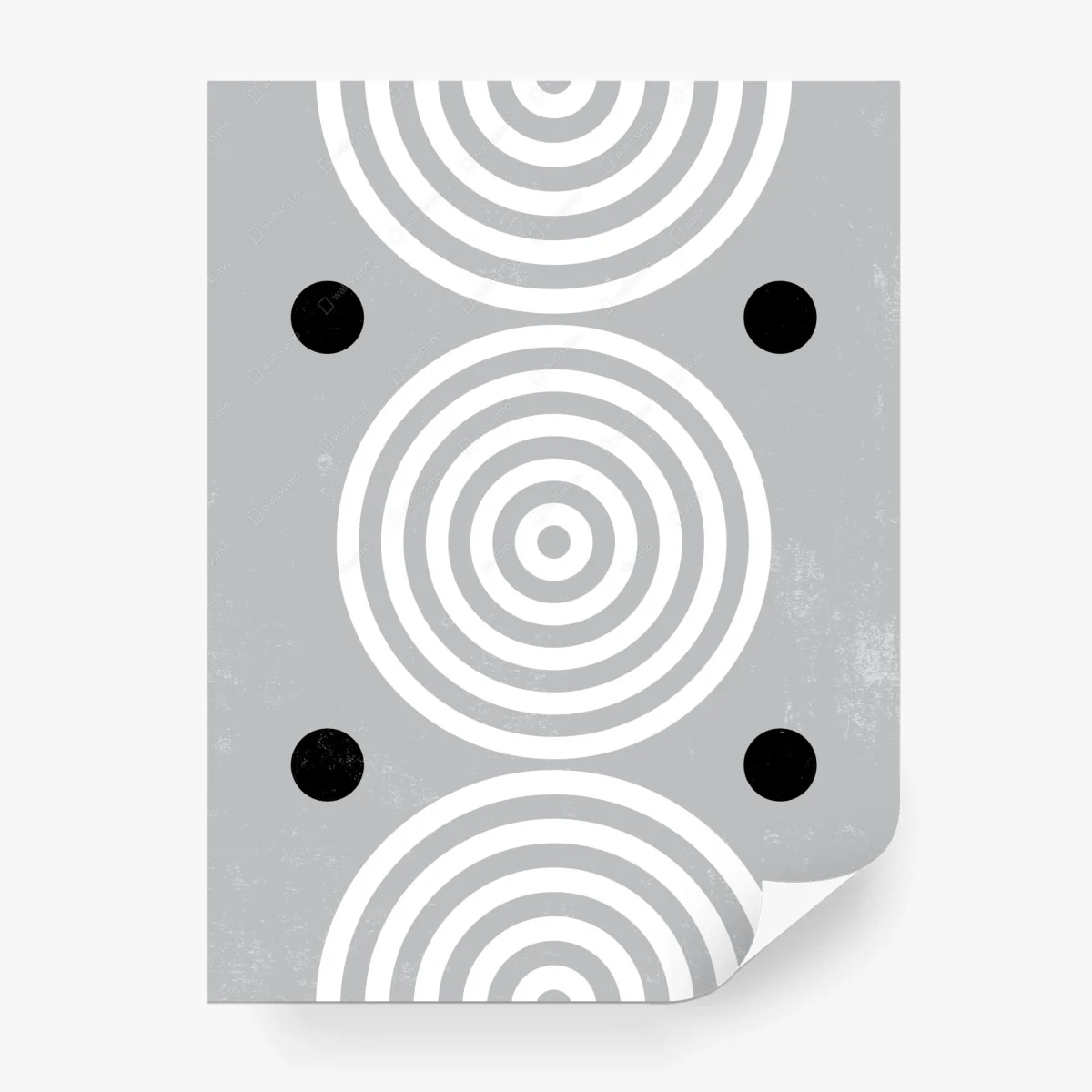 Fotomural círculos concéntricos en gris minimalista – Pixers® Fotomural círculos concéntricos en gris minimalista – Pixers®