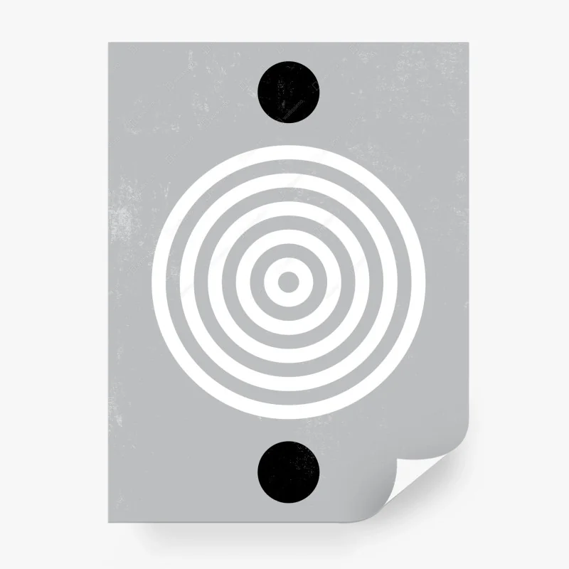 Fotomural círculos concéntricos minimalistas con textura