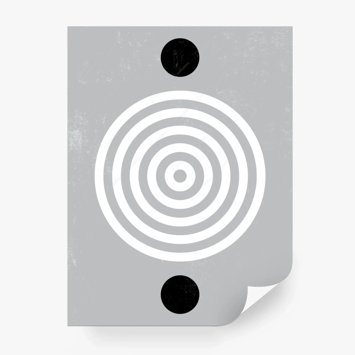 Fotomural círculos concéntricos minimalistas con textura – Pixers®