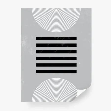 Fotomural arte geométrico minimalista en gris – Pixers®