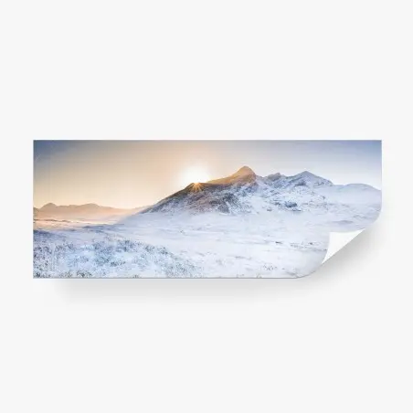 Fotomural amanecer invernal en Cuillin, Isla de Skye – Pixers®