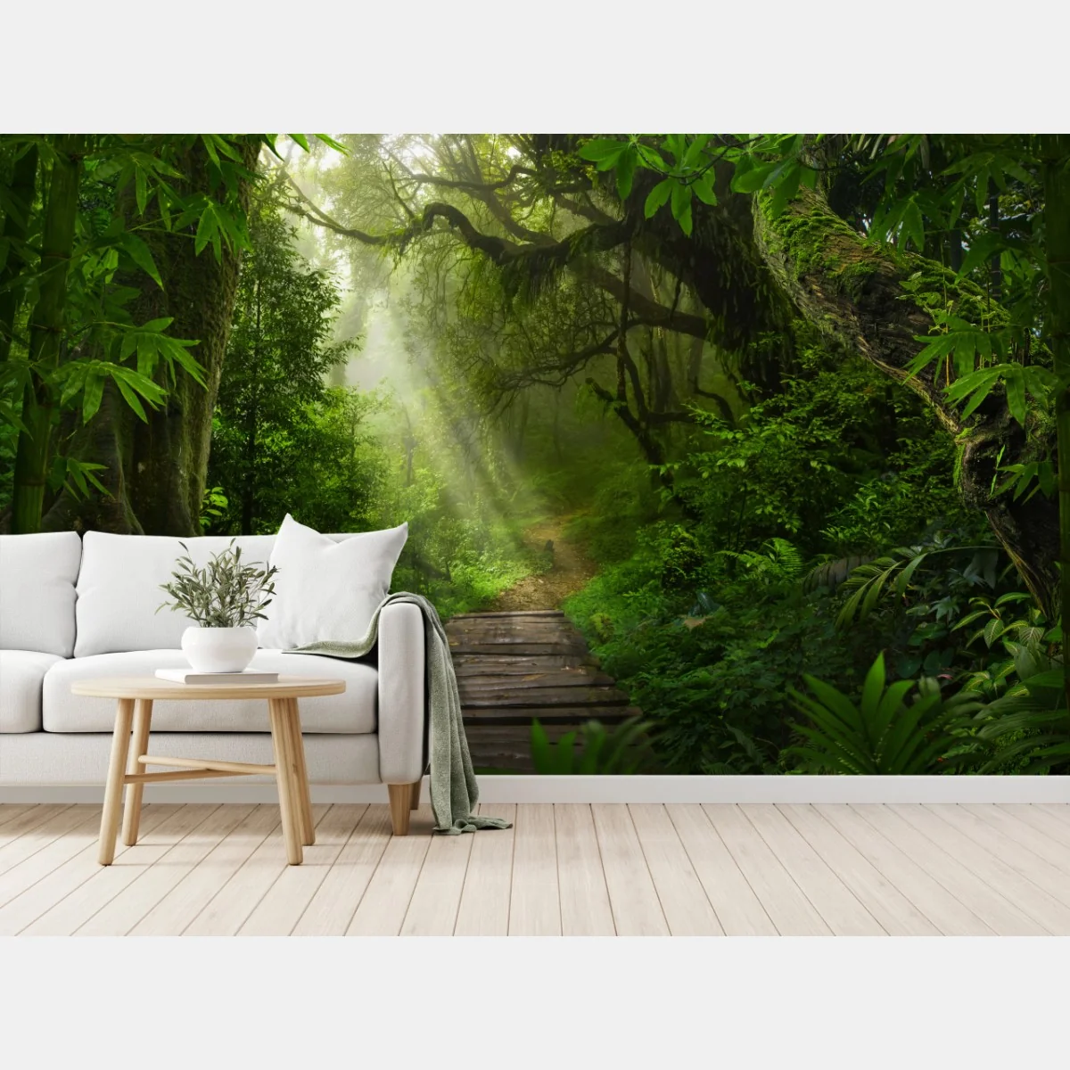 Fotomural sendero entre la selva verde – Pixers® Fotomural sendero entre la selva verde – Pixers®