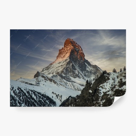 Fotomural amanecer en el Matterhorn – Pixers®