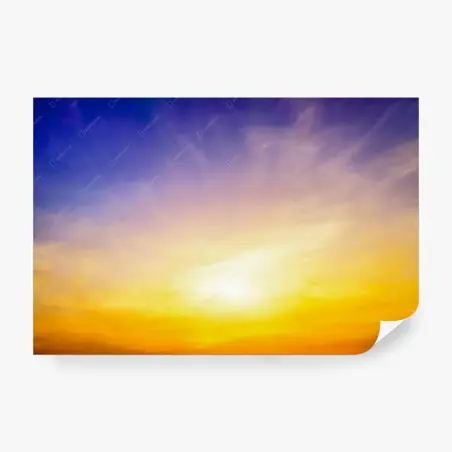 Fotomural amanecer dorado sobre el horizonte – Pixers®