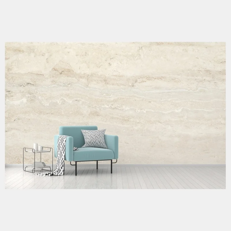 Fotomural textura decorativa de travertino beige