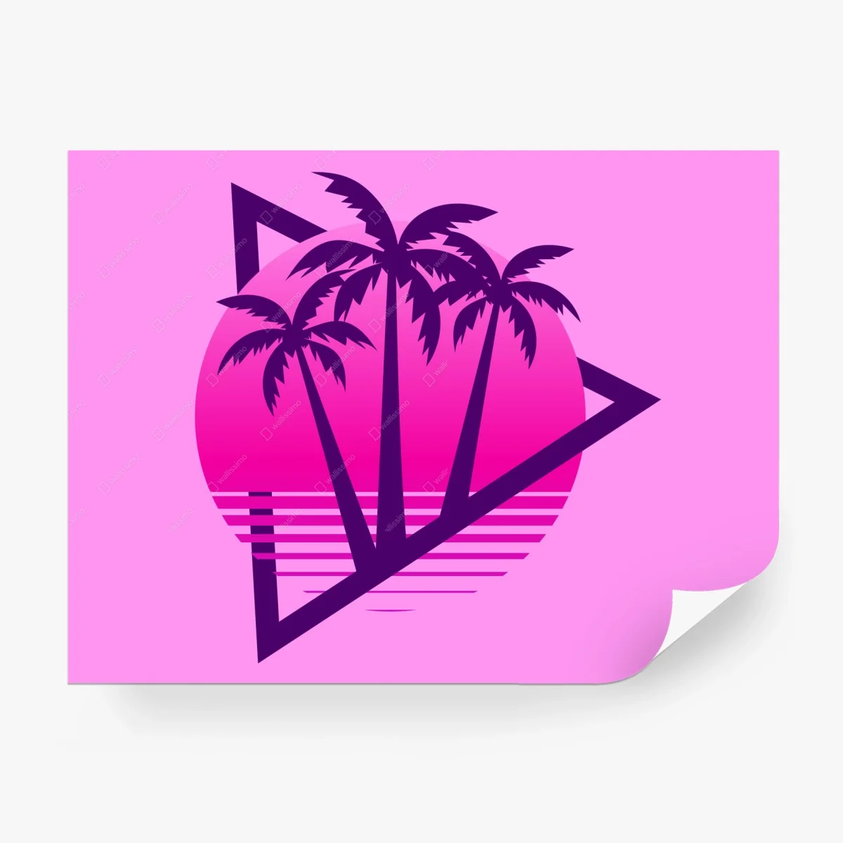 Fotomural atardecer synthwave con palmeras – Pixers® Fotomural atardecer synthwave con palmeras – Pixers®