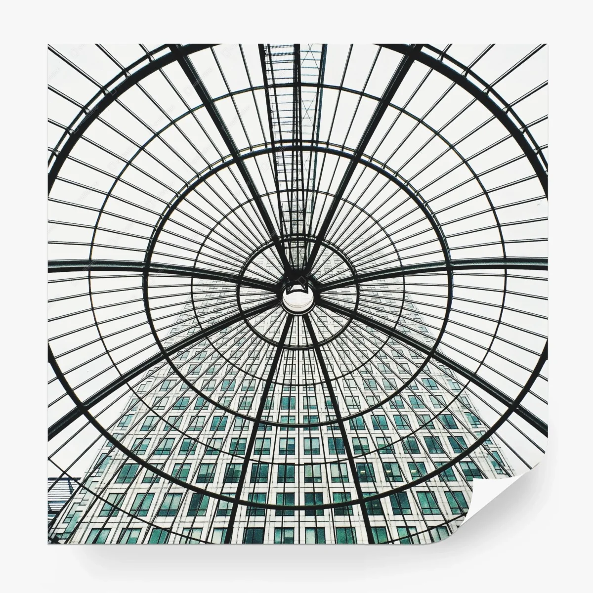 Fotomural cúpula geométrica sobre rascacielos moderno – Pixers® Fotomural cúpula geométrica sobre rascacielos moderno – Pixers®