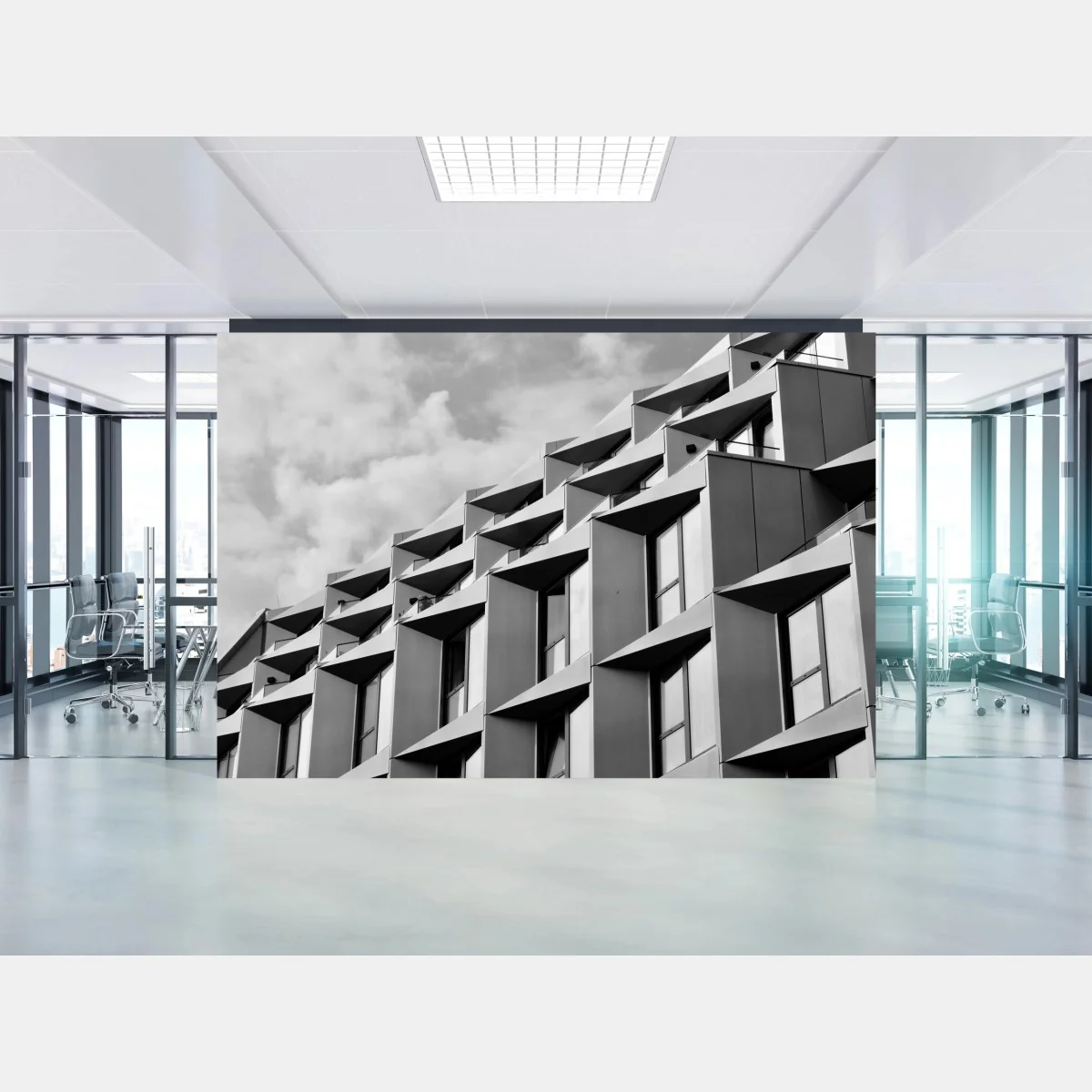 Fotomural fachada geométrica en blanco y negro – Pixers® Fotomural fachada geométrica en blanco y negro – Pixers®