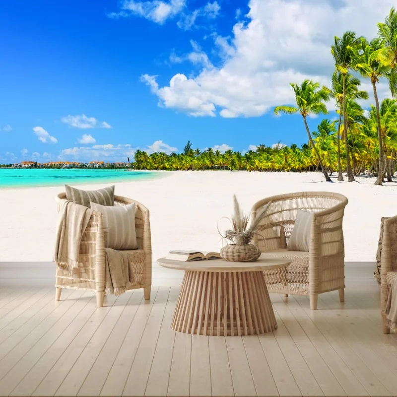 Fotomural playa paradisíaca en Punta Cana