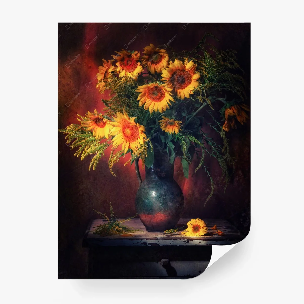Fotomural ramo rústico de girasoles sobre mesa antigua – Pixers® Fotomural ramo rústico de girasoles sobre mesa antigua – Pixers®