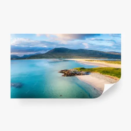 Fotomural paisaje costero de Luskentyre, Isla de Harris – Pixers®