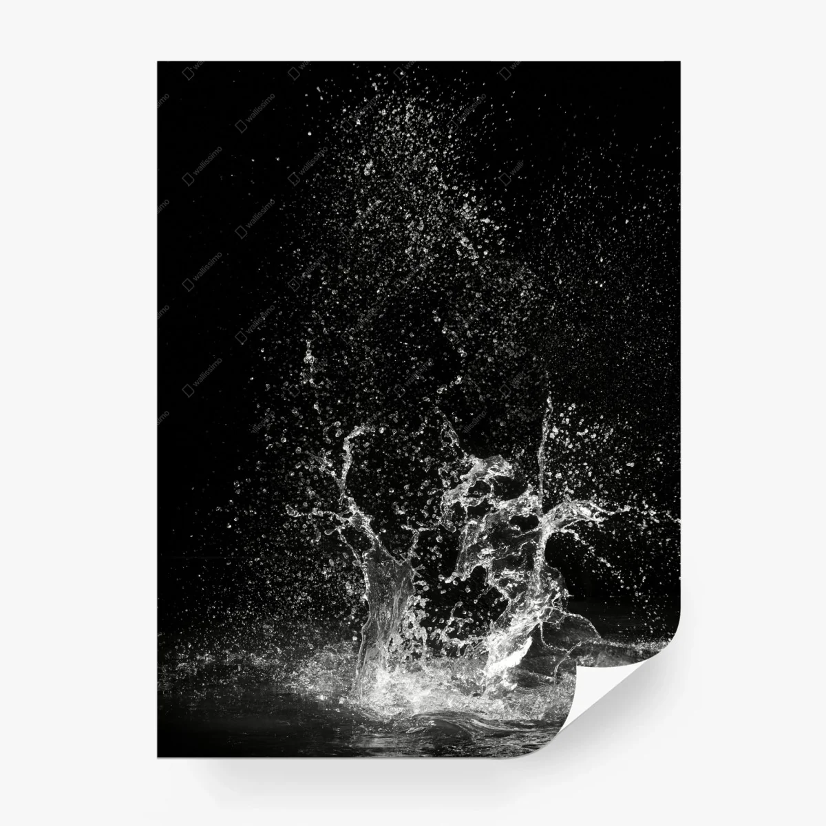 Fotomural salpicadura de agua en blanco y negro – Pixers® Fotomural salpicadura de agua en blanco y negro – Pixers®
