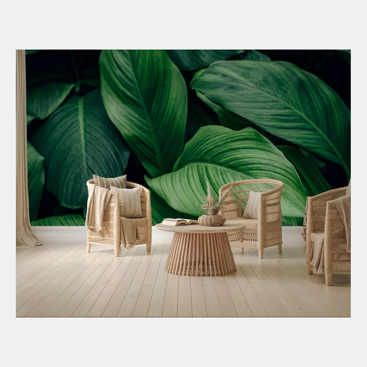 Fotomural follaje tropical en verde profundo – Pixers® Fotomural follaje tropical en verde profundo – Pixers®