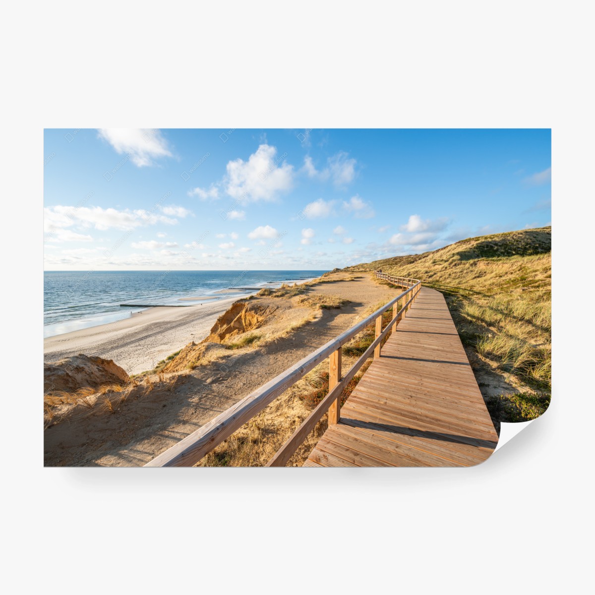 Fotomural camino de madera junto al mar – Pixers®