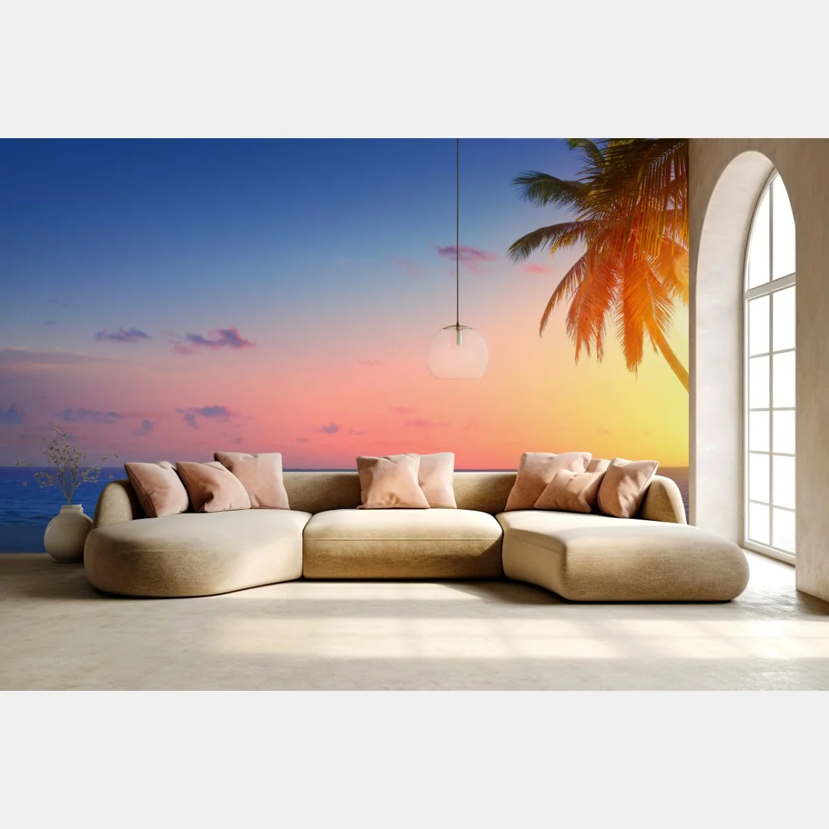 Fotomural amanecer en la playa tropical – Pixers® Fotomural amanecer en la playa tropical – Pixers®