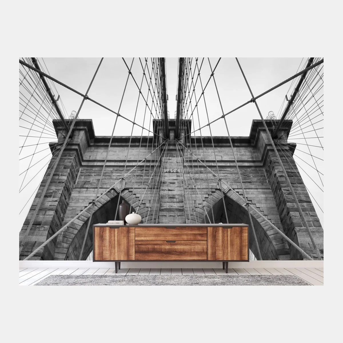 Fotomural perspectiva arquitectónica del puente de Brooklyn – Pixers® Fotomural perspectiva arquitectónica del puente de Brooklyn – Pixers®