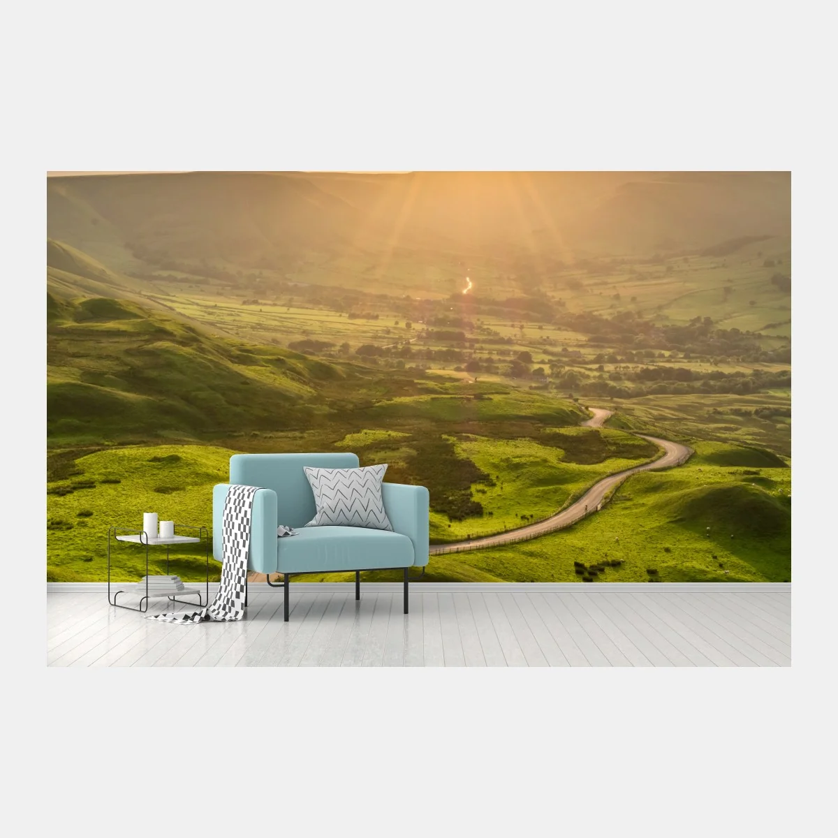 Fotomural carretera serpenteante al atardecer – Pixers® Fotomural carretera serpenteante al atardecer – Pixers®