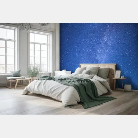 Fotomural cielo estrellado sobre el bosque – Pixers®