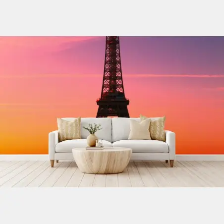 Fotomural amanecer en la Torre Eiffel – Pixers®
