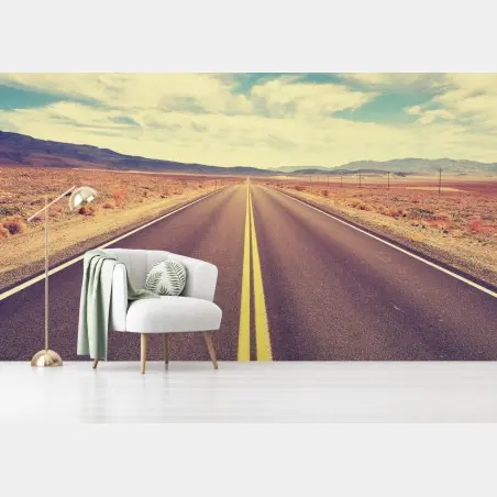 Fotomural carretera infinita en Valle de la Muerte – Pixers®