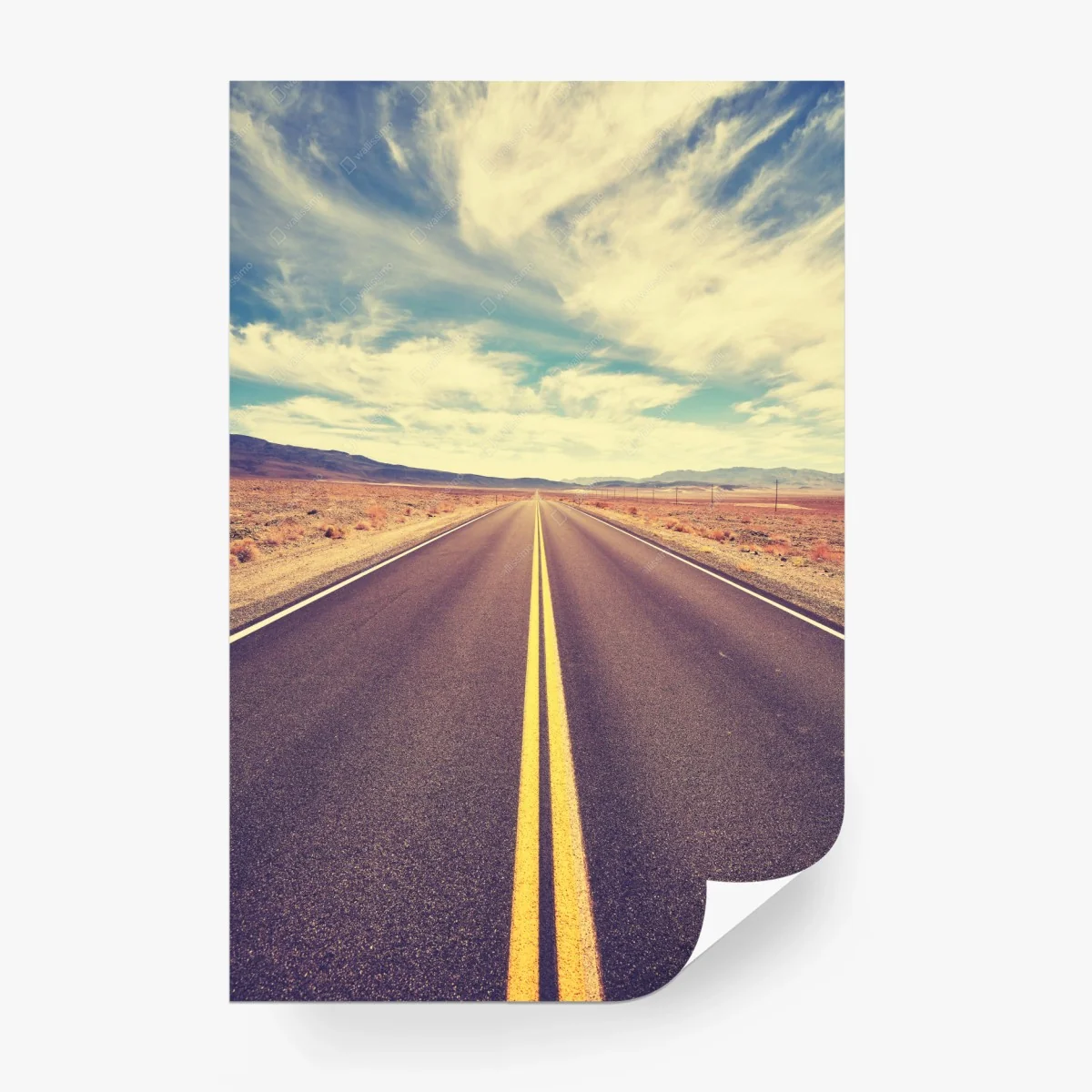 Fotomural carretera infinita en Valle de la Muerte – Pixers®