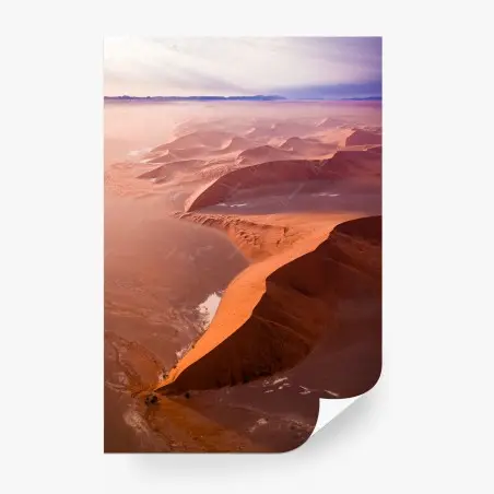 Fotomural vistas aéreas de las dunas de Sossusvlei, Namibia – Pixers®
