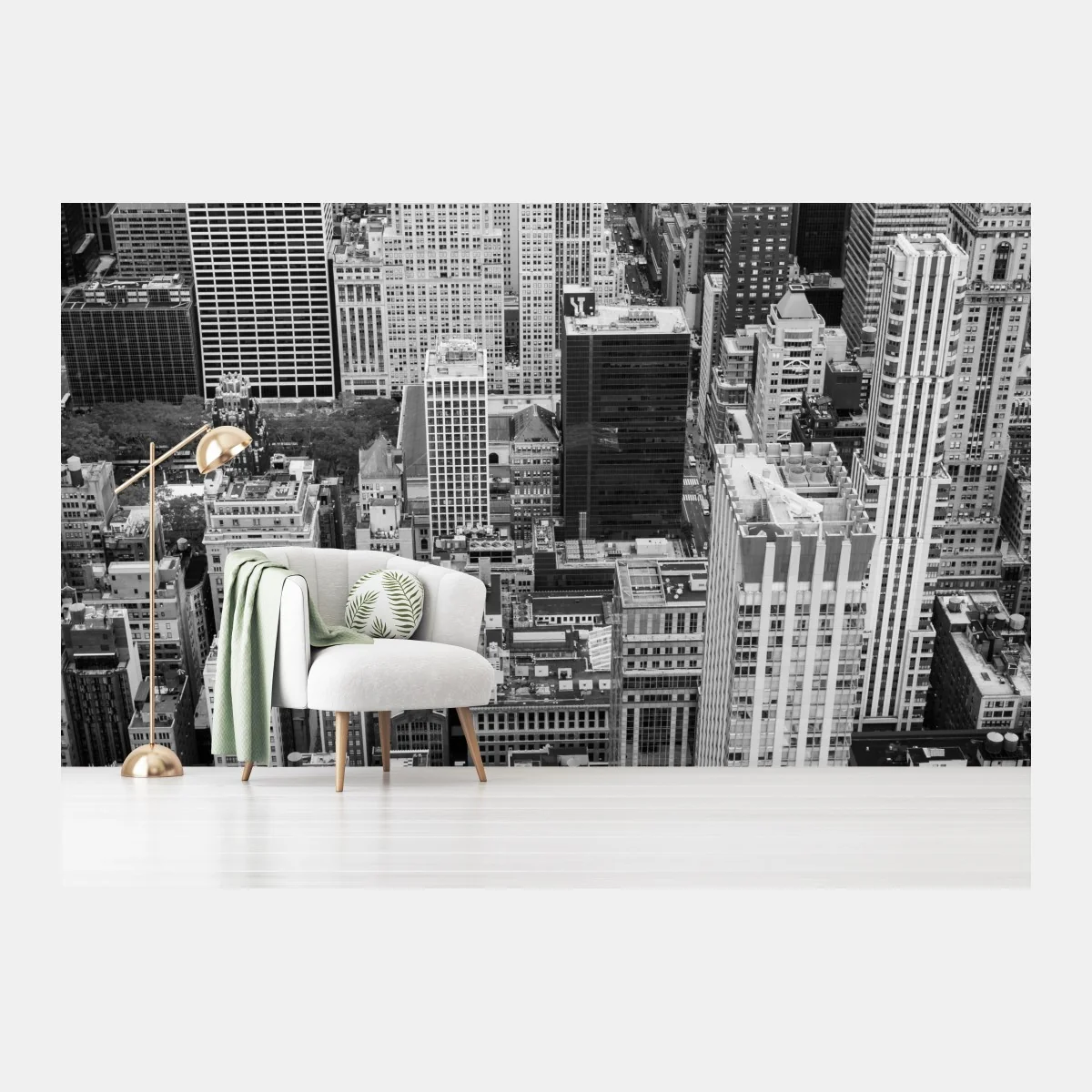 Fotomural mural panorámico de Nueva York en blanco y negro – Pixers® Fotomural mural panorámico de Nueva York en blanco y negro – Pixers®