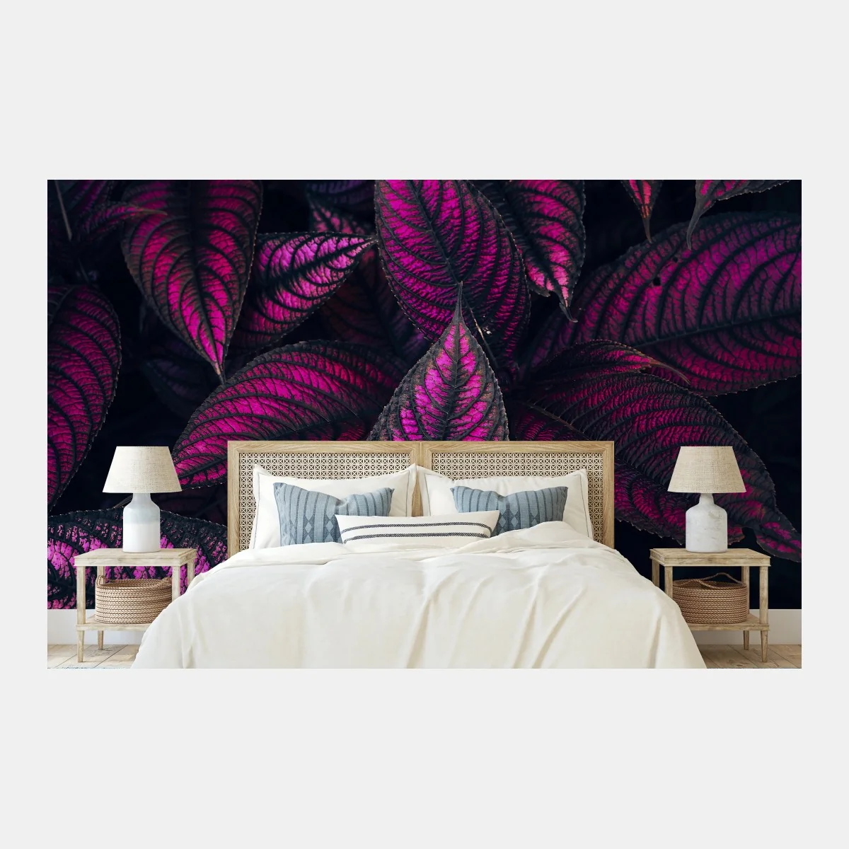 Fotomural hojas en tonos magenta y morado – Pixers® Fotomural hojas en tonos magenta y morado – Pixers®