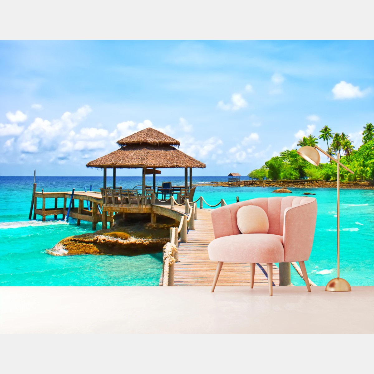 Fotomural muelle tropical en Koh Kood – Pixers®