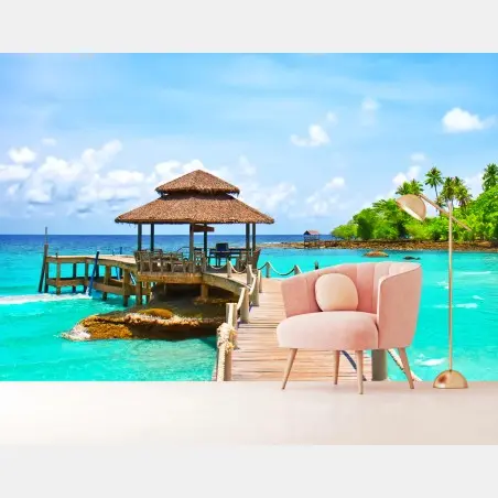 Fotomural muelle tropical en Koh Kood – Pixers®