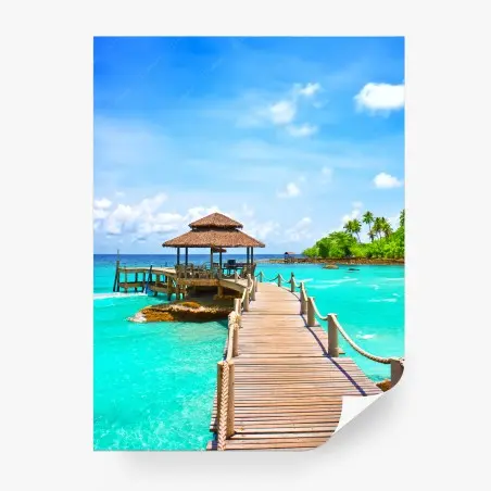 Fotomural muelle tropical en Koh Kood – Pixers®