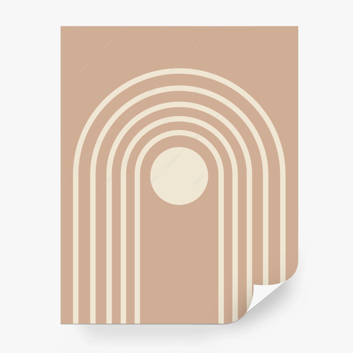 Fotomural arcoíris minimalista en tonos tierra – Pixers®