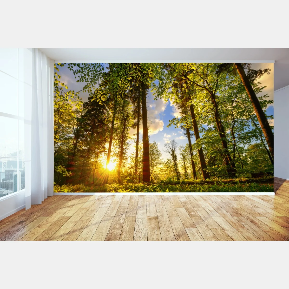 Fotomural sendero dorado en el bosque – Pixers® Fotomural sendero dorado en el bosque – Pixers®