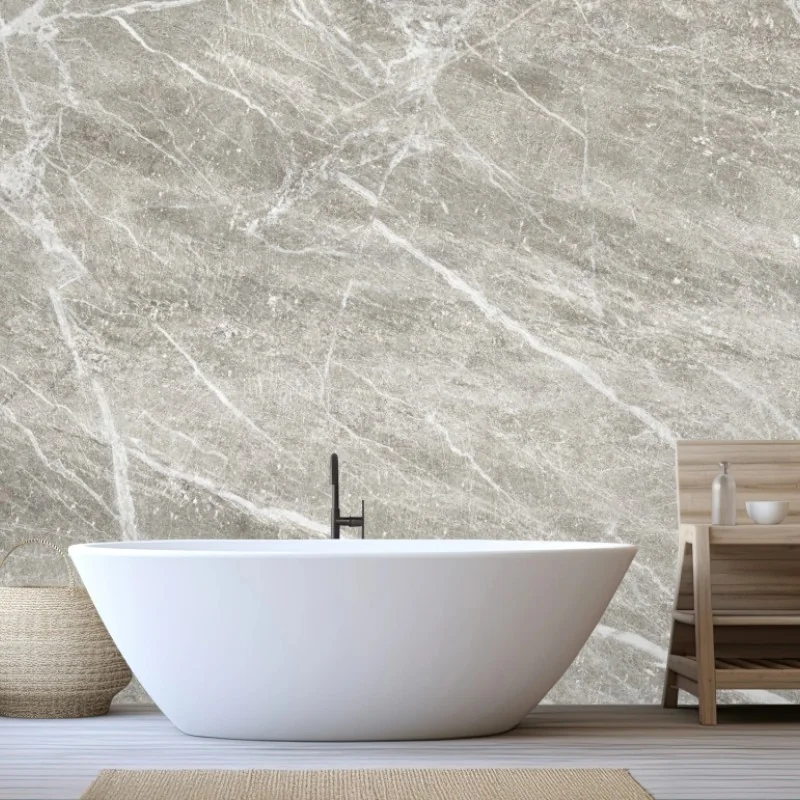 Fotomural mármol gris con vetas blancas para decoración