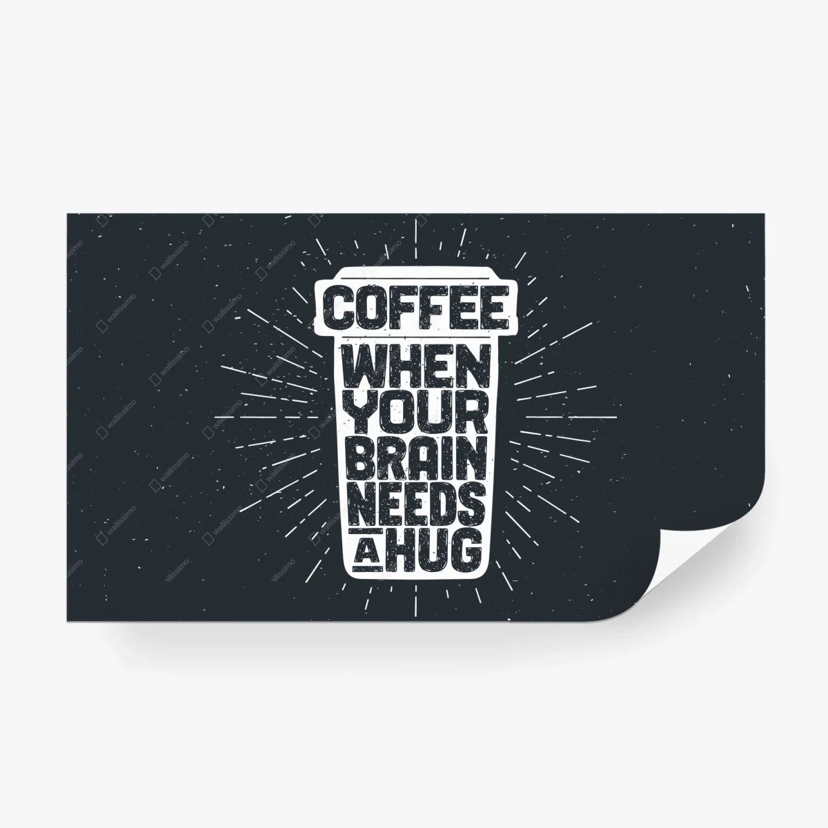 Fotomural abrazo de café para el cerebro — diseño tipográfico retro – Pixers® Fotomural abrazo de café para el cerebro — diseño tipográfico retro – Pixers®