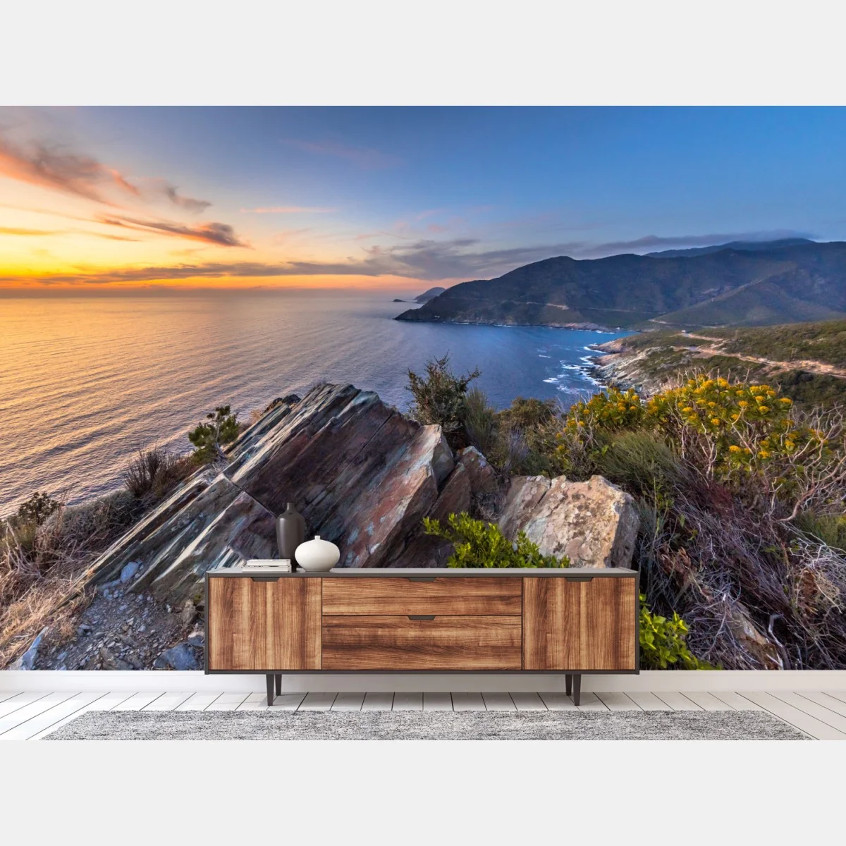 Fotomural amanecer en Cap Corse, Córcega – Pixers® Fotomural amanecer en Cap Corse, Córcega – Pixers®