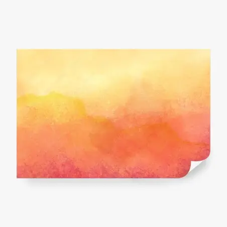 Fotomural amanecer en acuarela cálida – Pixers®