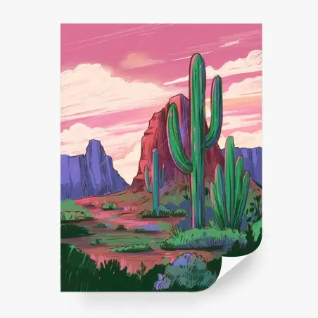 Fotomural paisaje colorido del desierto de Arizona – Pixers®