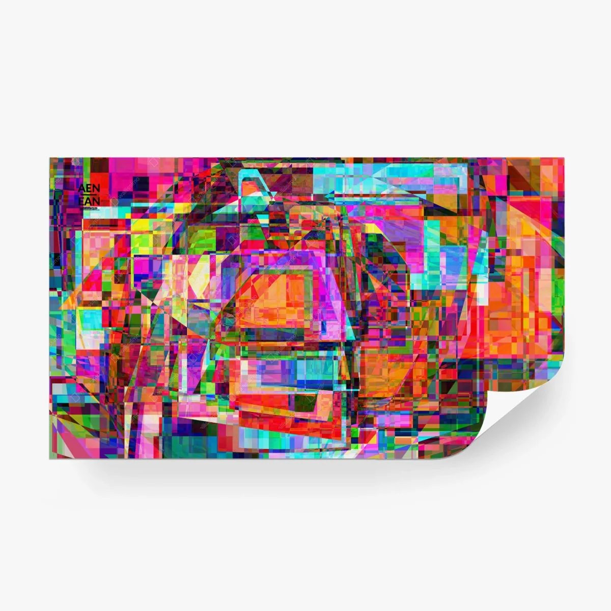 Fotomural explosión geométrica de colores vibrantes – Pixers® Fotomural explosión geométrica de colores vibrantes – Pixers®