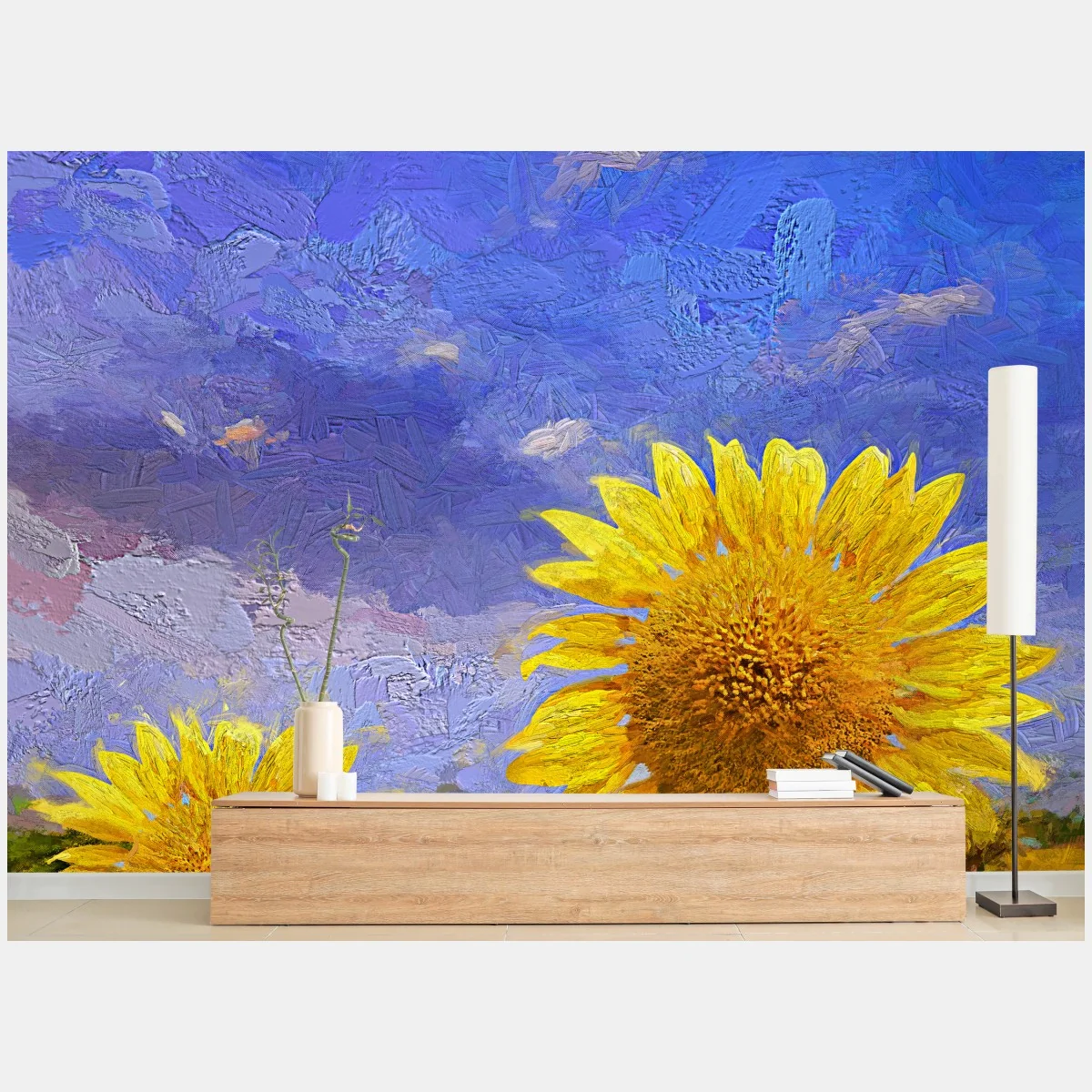 Fotomural atardecer de girasoles en campo veraniego – Pixers® Fotomural atardecer de girasoles en campo veraniego – Pixers®