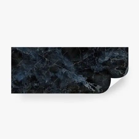 Fotomural mármol azul oscuro con vetas plateadas – Pixers®