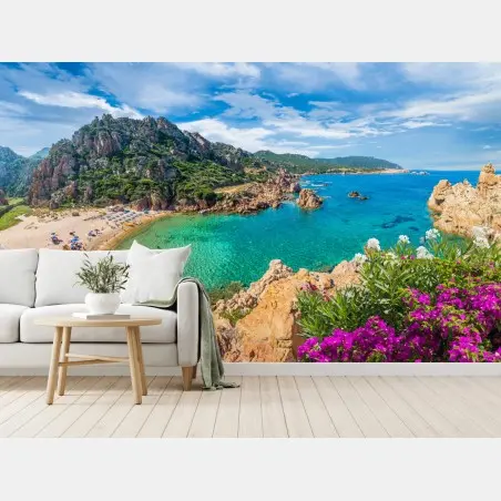 Fotomural paisaje costero de Costa Paradiso en Cerdeña – Pixers®