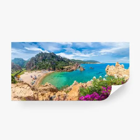 Fotomural paisaje costero de Costa Paradiso en Cerdeña – Pixers®