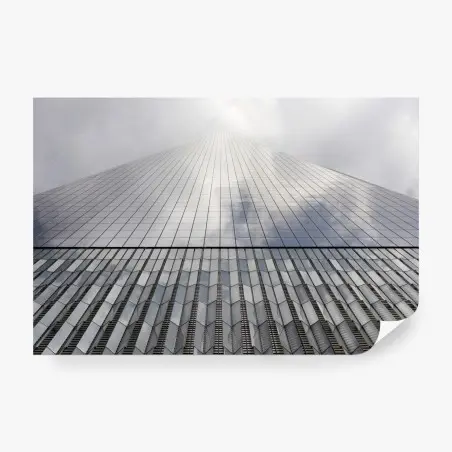 Fotomural fachada de vidrio en perspectiva vertical – Pixers®