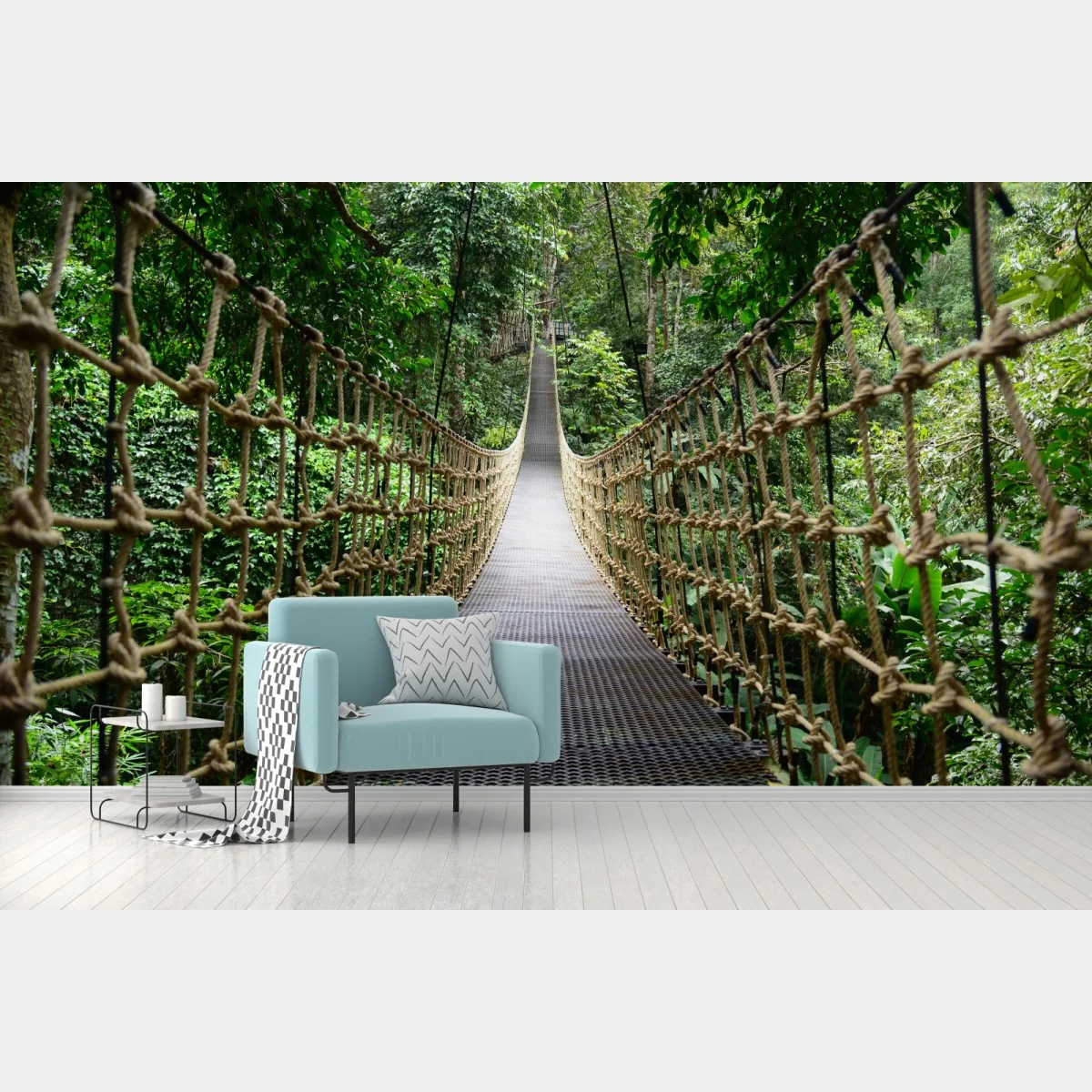Fotomural pasarela suspendida en la selva – Pixers® Fotomural pasarela suspendida en la selva – Pixers®